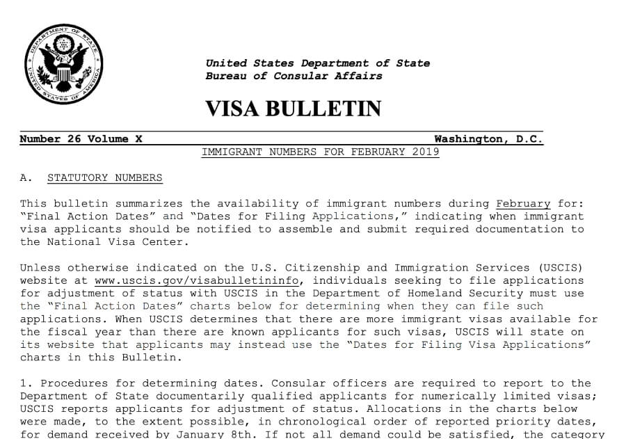 How Does the Visa Bulletin Work? Alcorn Immigration Law A Silicon
