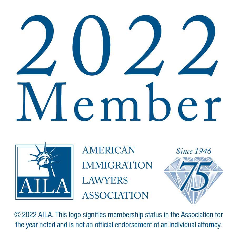 2022 Member of The American Immigration Lawyers Association (AILA) badge